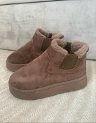 Buty Śniegowce Brązowe