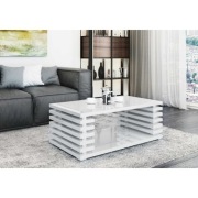 Ładna Ława Stolik kawowy Biały Połysk ze śladami użytkowania