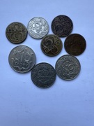 Zestaw monet PRL – 1zł, 2zł, 5zł, grosze – stare polskie monety