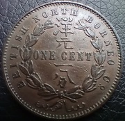1 Cent North Borneo 1886r.