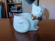 Duża figurka kota / podstawka. Porcelana sygnowana LASTRA. 