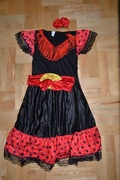 78^   sukienka Hiszpanka corrida strój 10/12 Lat_140/152 cm nowa