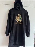 Reserved 158 czarna długa bluza hoodie Hogwart Harry Potter