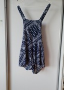 Materiałowe krótkie ogrodniczki damskie H&M rozm.M