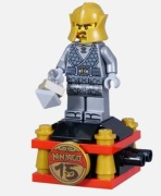 Lego Ninjago Master of Earth (Benton) njo1011 NOWY + PODSTAWKA