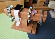 Stojak ekspozytor na zegarki bransoletki drewno Bangkirai olejowany B