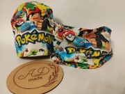 Komplet zestaw wiosenny czapka komin Pokemon Pikachu 