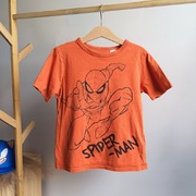 Koszulka H&M 122 128 Spiderman czerwona bawełnia krótki rękaw bluzka tshirt