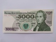 5000 złotych 1988 seria CS stan UNC