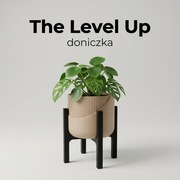 Doniczka na Nóżkach 3D – Stojak – Styl Mid-Century – Japandi – Boho