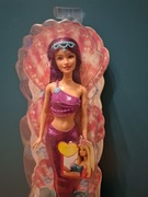 Lalka barbie syrenka fioletowa 