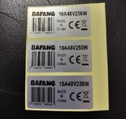 Naklejki na silnik elektryczny roweru bafang 3 szt.