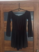 Czarny kombinezon Missguided krótki kombinezon M wiskoza elastan black