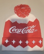 Czapka zimowa Coca-Cola odblaski ciepła z pomponem