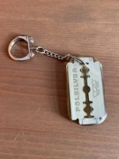 Brelok do kluczy żyletka Polsilver z czasów PRL