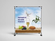 Ołtarz na Boże Ciało - dekoracja baner 2x2m wzór nr 3