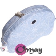 Niebieski organizer do Obag MOON LIGHT kwiaty błękit sky 2 kieszenie OMAY