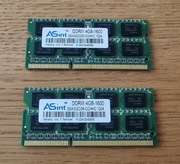 Pamięci RAM ASint 8GB (2x4GB) DDR3-1600 SO-DIMM laptop
