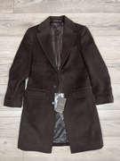 Gutteridge płaszcz wełna kaszmir brązowy nowy 46 S M