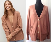 MANGO sweter kardigan oversize na guziki