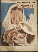 „Kobieta”nr 25 maj 1948 oryginalny magazyn pilustracją kobiety z pisklętami
