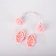 Słuchawki i japonki, sesja noworodkowa,sesja foto