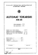 DTR AUTOMAT ATA25