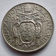 WATYKAN 1 Lira 1934 Pius XI okołoMENNICZA