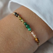 Bransoletka (jadeit, tygrysie oko, obsydian)