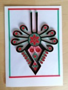 Kartka quilling Parzenica format B6