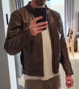 Kurtka skórzana motocyklowa rozmiar L/M z ochraniaczami