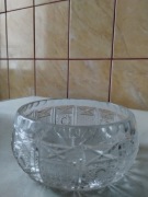 Półmisek kryształowy z czasów PRL-u 