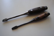 Stary duży ciężki kuty śrubokręt nabijak stolarski PRL 2 szt