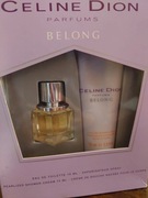 Celine Dion UNIKAT ! Zestaw stara formuła BELONG perfum EDT 15ml + 75ml