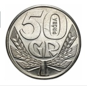 PRÓBA 50 groszy 1958 Piękne!