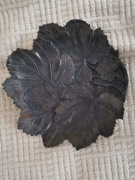 Patera Tacka Kwiat Vintage PRL Brąz ok 23 cm