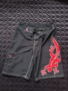 Black Salamander Y2K spodenki boardshorts – vintage 2000s, rzadki wzór