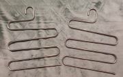 2 wieszaki metalowe  na spodnie spódnice  apaszki  krawaty 