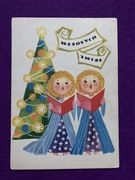 Danuta Imielska  Boże Narodzenie Wesołych Świąt pocztówka 