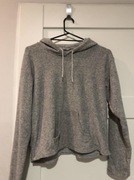 Pluszowa bluza szara bluza z kapturem