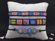 Komplet - bransoletka z koralików handmade boho 
