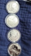 Alien Ghana cała seria 4 x 1 oz Ag 999 4 monety