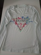 Bluzka damska długi rękaw guess rozmiar xs kolor niebieski 