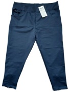 SPODNIE ZENTEX Z KOKARDKĄ 7/8 GRANAT 5XL