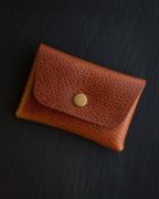 Portfel skórzany handmade brązowy