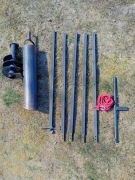 Wiertnica ręczna do studni  180 mm, 5 m, szlamówka 110.