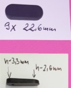 Stopka nóżka do laptopa 9x22,6mm wys h-2,6 i h-3,3