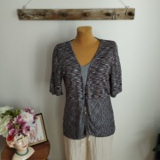 Sweter Amarante narzutka rozm. 38 brąz & szarości