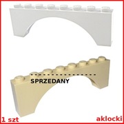 LEGO 3308 ŁUK mostek 1x8x2 biały piaskowy/Tan - 1 szt