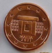 MALTA 2011 5 CENTÓW UNC !!!!!!!!!!
